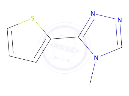 Chemical structure of 4-Methyl-3-(thiophen-2-yl)-4H-1,2,4-triazole