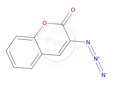 Chemical structure of 3-Azidocoumarin