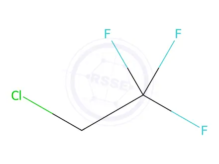 Chemical structure of 1,1,1-trifluoro-2-chloroethane