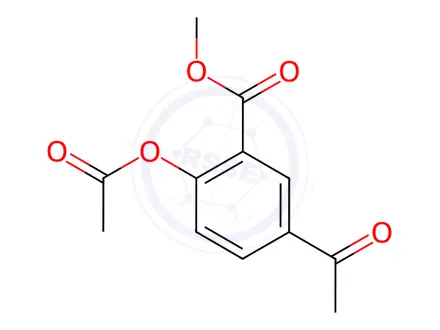 Chemical structure of Methyl 2-Acetoxy-5-acetylbenzoate