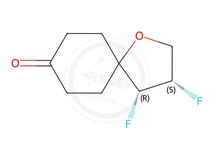 Chemical structure of (3S,4R)-3,4-Difluoro-1-oxaspiro[4.5]decan-8-one