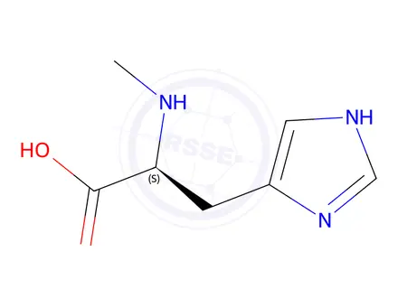Chemical structure of (S)-3-(1H-Imidazol-4-yl)-2-(methylamino)propanoic acid