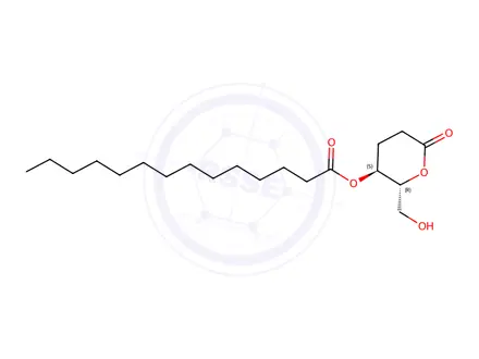 Chemical structure of 4-O-tetradecanoyl-2,3-dideoxyglucono-1,5-lactone