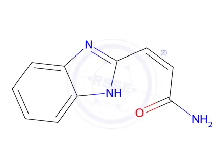 Chemical structure of 2-Propenamide,3-(1H-benzimidazol-2-yl)-,(Z)-(9CI)