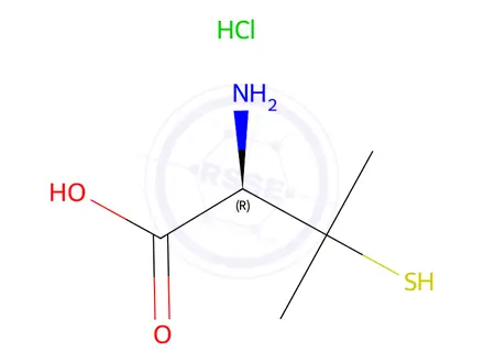 Chemical structure of Penicillamine Impurity 4 Hydrochloride