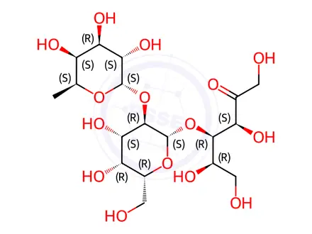 Chemical structure of 2-O-Fucosyllactulose