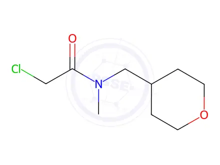 Chemical structure of Acetamide, 2-chloro-N-methyl-N-[(tetrahydro-2H-pyran-4-yl)methyl]-