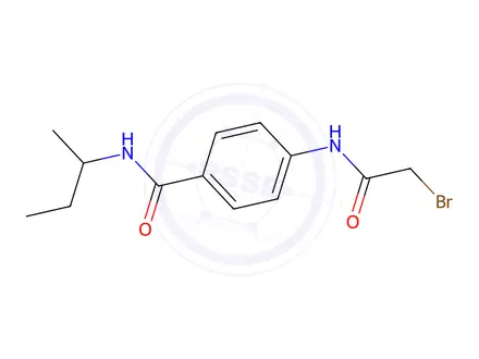 Chemical structure of 4-[(2-Bromoacetyl)amino]-N-(sec-butyl)benzamide