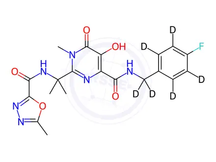 Chemical structure of Raltegravir-D6