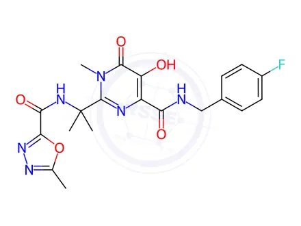 Chemical structure of Raltegravir