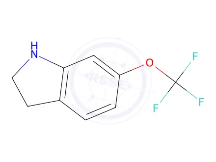 Chemical structure of 6-(Trifluoromethoxy)indoline