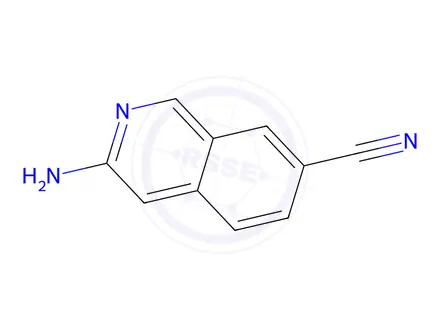 Chemical structure of 3-Aminoisoquinoline-7-carbonitrile