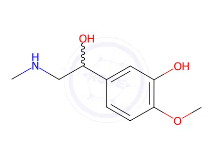 Chemical structure of 3-HYDROXY-4-METHOXY-N-METHYLPHENETHANOLAMINE