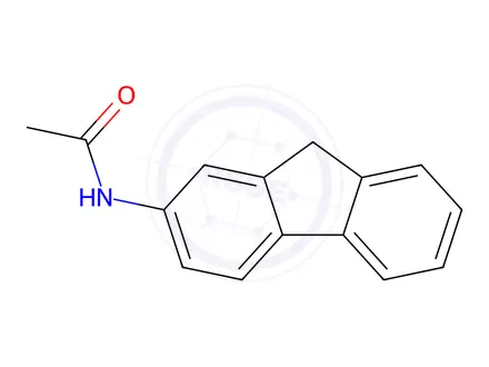 Chemical structure of 2-Acetamidofluorene