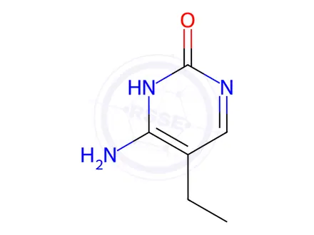 Chemical structure of 2(1H)-Pyrimidinone, 4-amino-5-ethyl-(9CI)