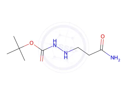 Chemical structure of Hydrazinecarboxylic acid, 2-(3-amino-3-oxopropyl)-, 1,1-dimethylethyl ester