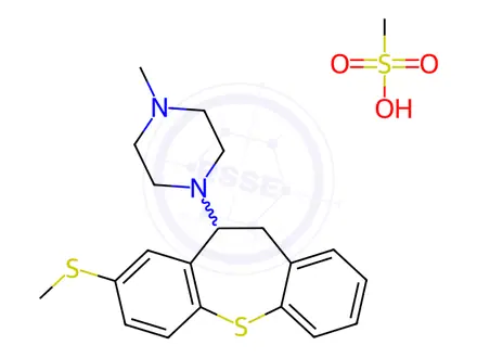 Chemical structure of Methiothepin Mesylate Salt