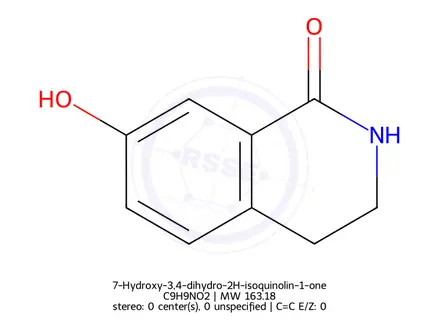 Chemical structure of 7-Hydroxy-3,4-dihydro-2H-isoquinolin-1-one