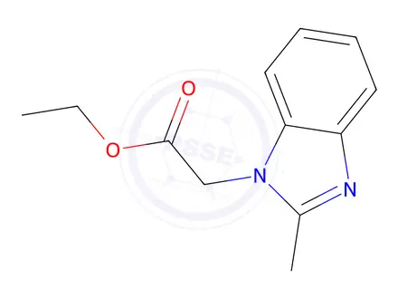 Chemical structure of Ethyl 2-(2-methyl-1H-benzo[d]imidazol-1-yl)acetate