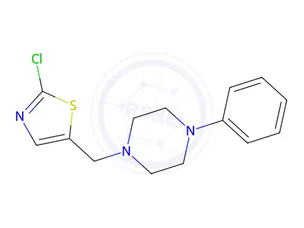 Chemical structure of 1-[(2-Chloro-1,3-thiazol-5-yl)methyl]-4-phenylpiperazine