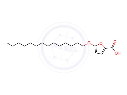 Chemical structure of 5-(Tetradecyloxy)-2-furoic acid Solution in Methanol