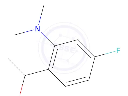 Chemical structure of 1-(2-(Dimethylamino)-4-fluorophenyl)ethan-1-ol