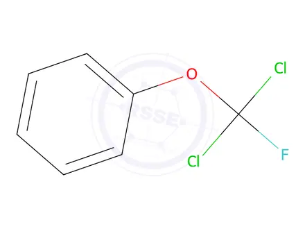 Chemical structure of (Dichlorofluoromethoxy)benzene