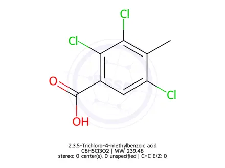 Chemical structure of 2,3,5-Trichloro-4-methylbenzoic acid