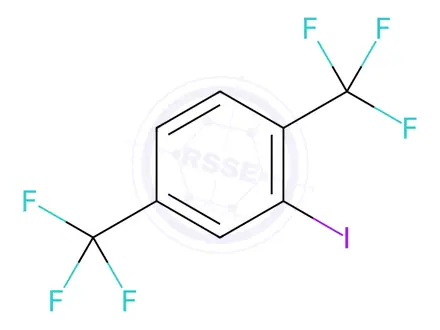 Chemical structure of 2-Iodo-1,4-bis(trifluoromethyl)benzene