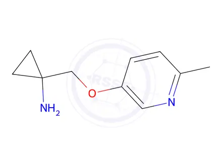 Chemical structure of 1-(((6-Methylpyridin-3-yl)oxy)methyl)cyclopropanamine
