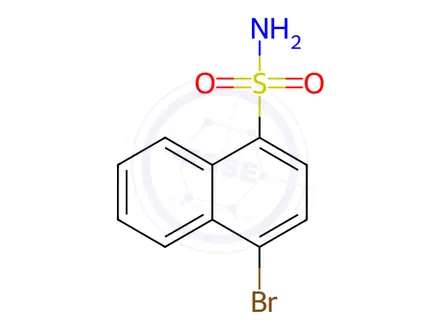 Chemical structure of 4-bromonaphthalene-1-sulfonamide