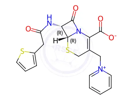 Chemical structure of Cephaloridine