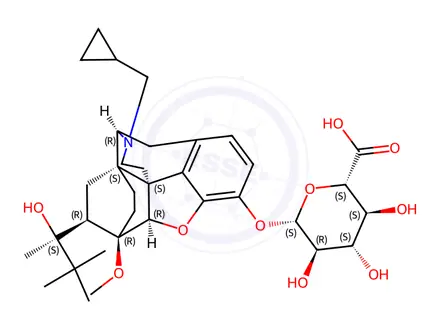 Chemical structure of Buprenorphine Beta D Glucuronide