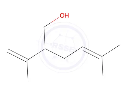 Chemical structure of (R)-Lavandulol