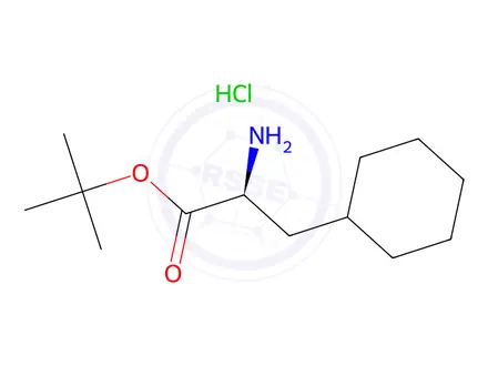 Chemical structure of Tert-butyl (S)-2-amino-3-cyclohexylpropanoate hydrochloride