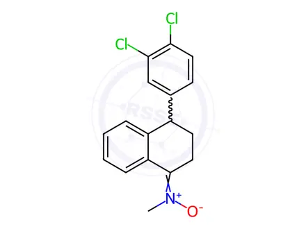 Chemical structure of N-[4-(3,4-Dichlorophenyl)-3,4-dihydro-1(2H)-naphthalenylidene]methanamine N-Oxide