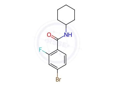 Chemical structure of 4-Bromo-N-cyclohexyl-2-fluorobenzamide