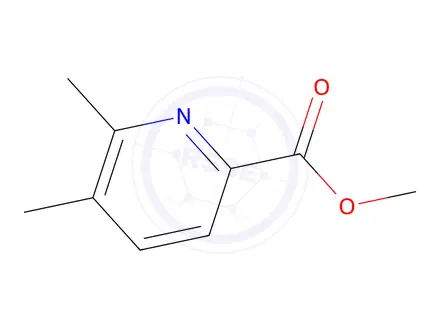 Chemical structure of 2-Pyridinecarboxylicacid,5,6-dimethyl-,methylester(9CI)
