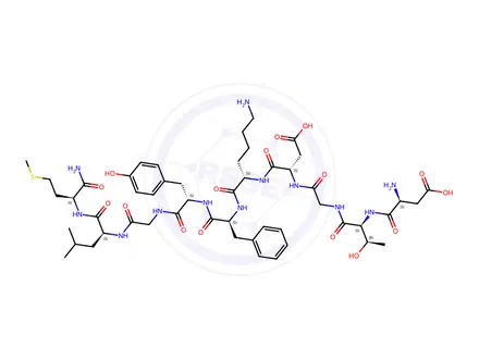 Chemical structure of sialokinin II