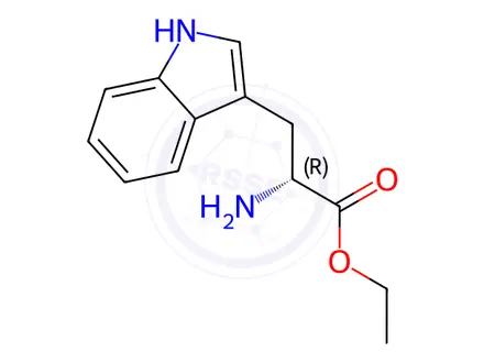 Chemical structure of H-D-TRP-OET.HCL