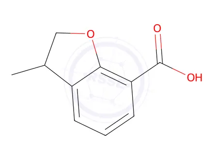 Chemical structure of 3-methyl-2,3-dihydro-1-benzofuran-7-carboxylic acid