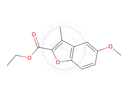 Chemical structure of Ethyl 5-Methoxy-3-methyl-1-benzofuran-2-carboxylate