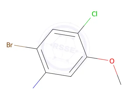 Chemical structure of 2-Bromo-4-chloro-5-methoxyaniline