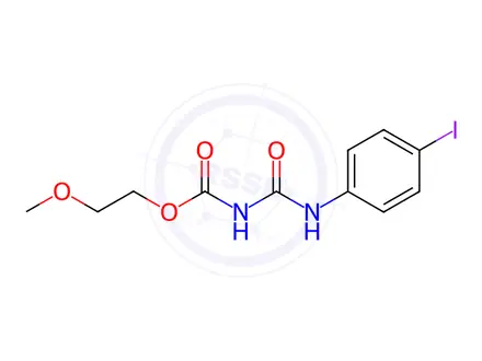 Chemical structure of N-[(4-Iodophenylamino)carbonyl]-carbamic Acid 2-Methoxyethyl Ester