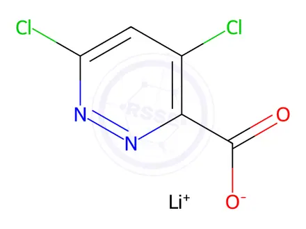 Chemical structure of Lithium 4,6-dichloropyridazine-3-carboxylate