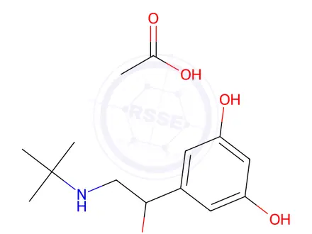 Chemical structure of Terbutaline acetate