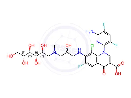 Chemical structure of Delafloxacin Impurity 66