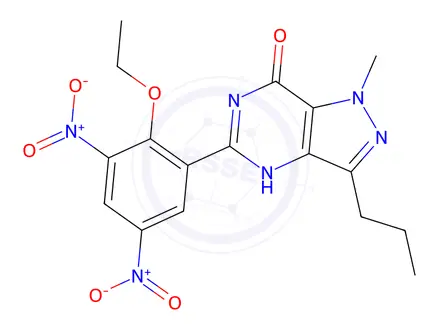 Chemical structure of Dinitrodenafil, 98%