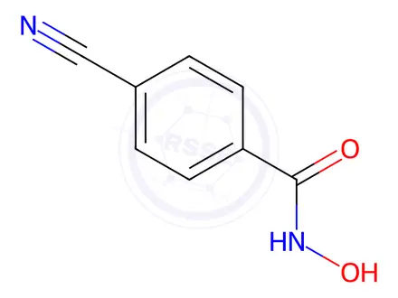 Chemical structure of Benzamide, 4-cyano-N-hydroxy-(9CI)