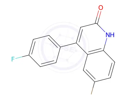 Chemical structure of 6-Bromo-4-(4-fluorophenyl)quinolin-2(1H)-one